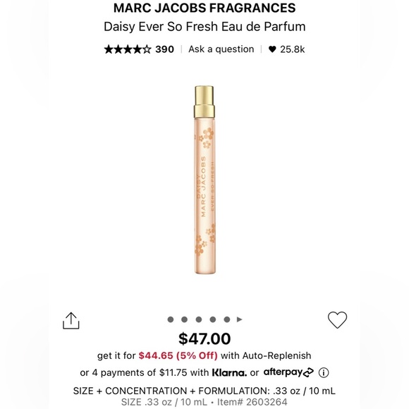 Marc Jacobs Daisy Ever So Fresh Fragrance Mini - Picture 2 of 2